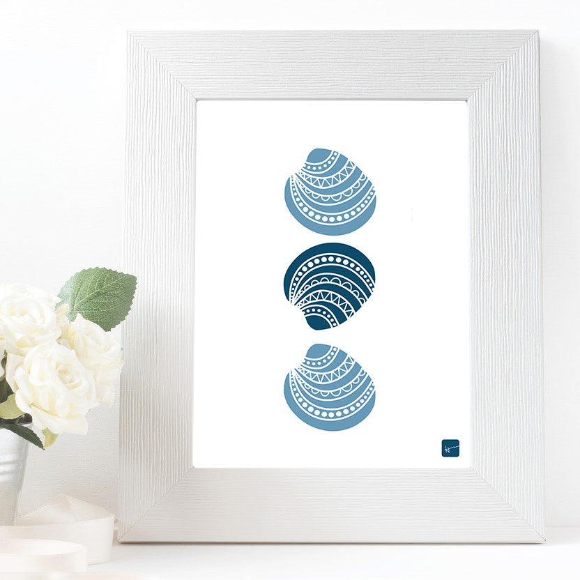 CLAMS & LOW TIDE | Art Print