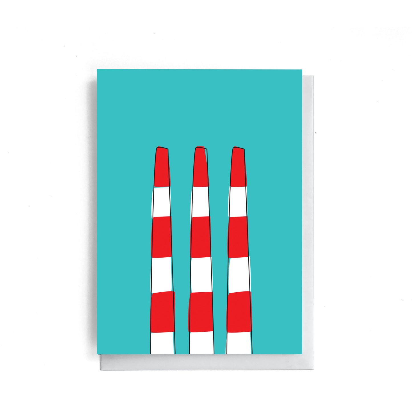 The Dartmouth Smokestacks | Salt Air | Greeting Card