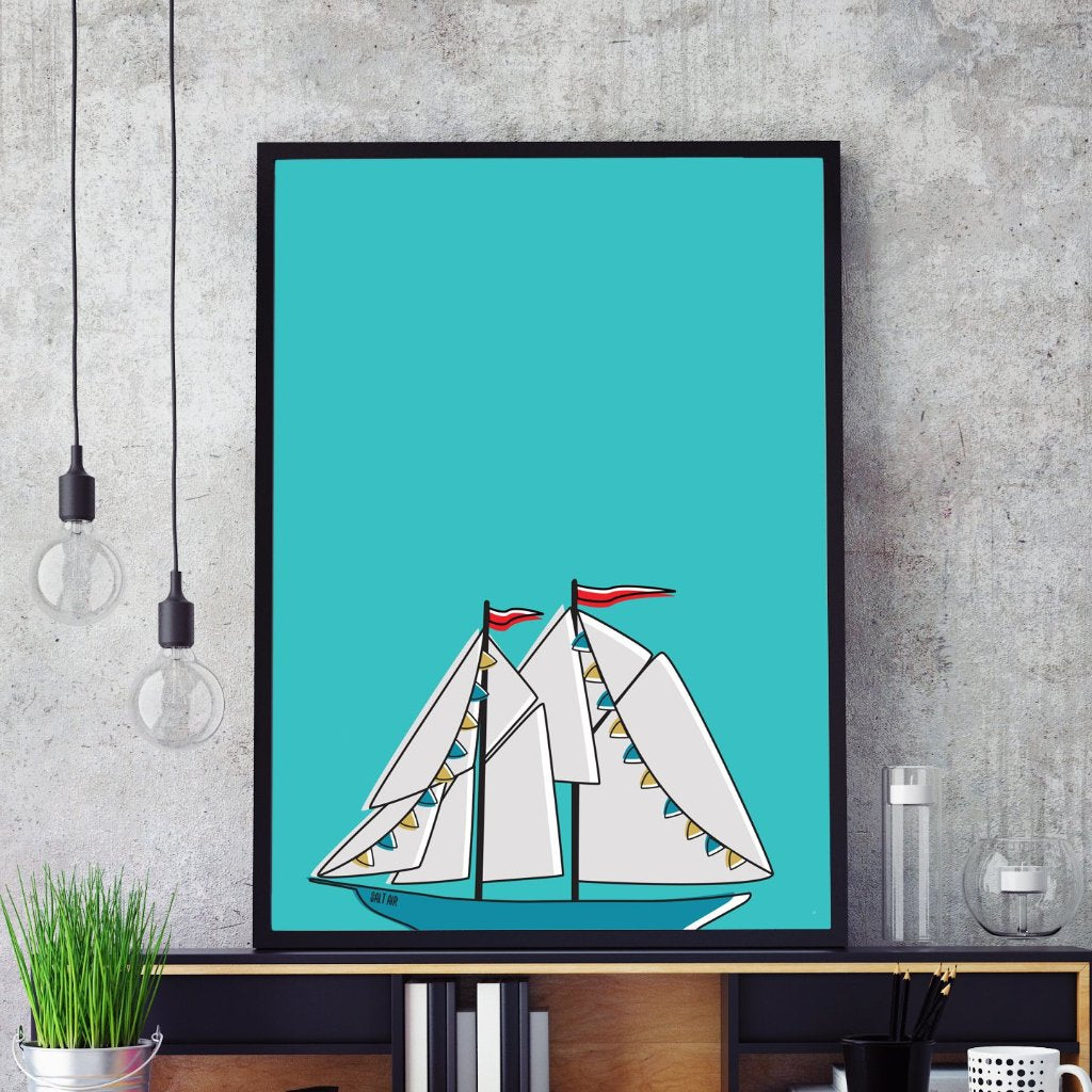 The Schooner | Art Print