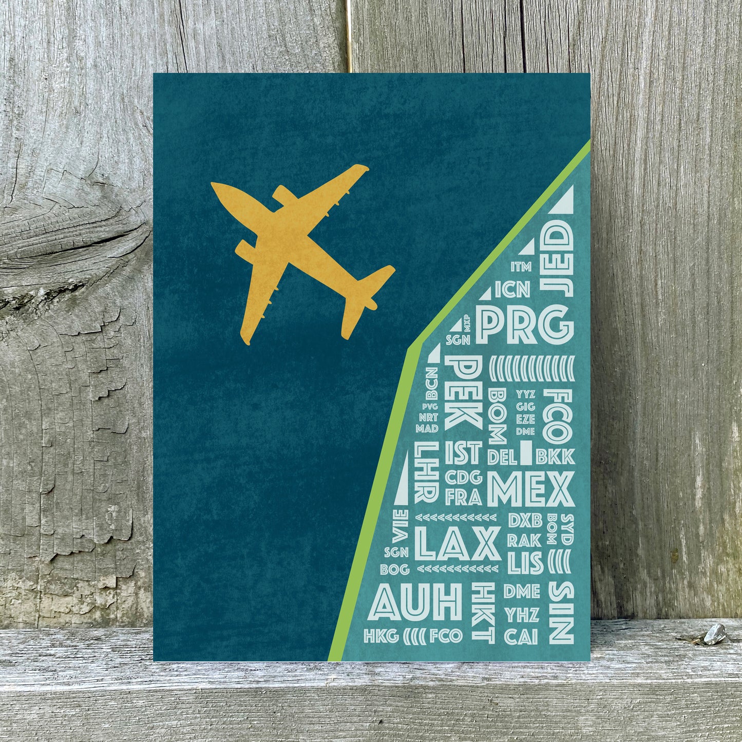 International Airport Codes | Art Print | Troposphere Collection