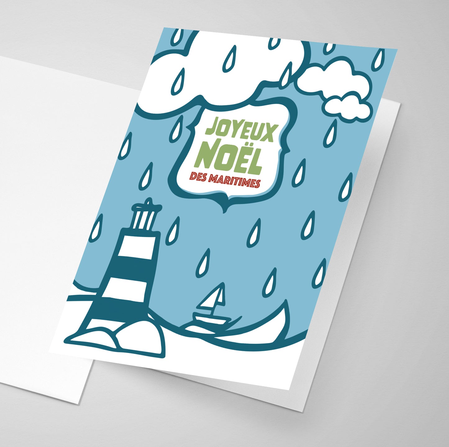 Joyeux Noël des Maritimes | French Greeting Card