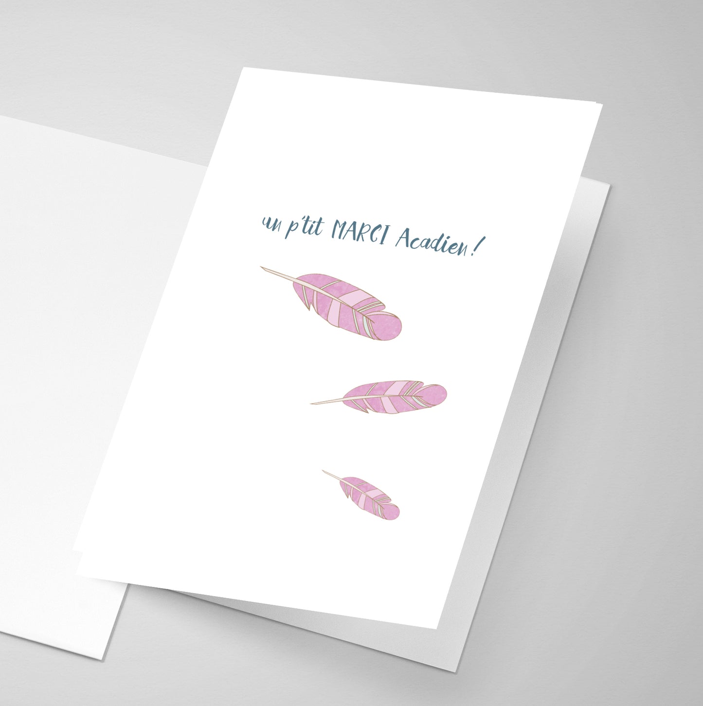 Acadian french thank you Card.
