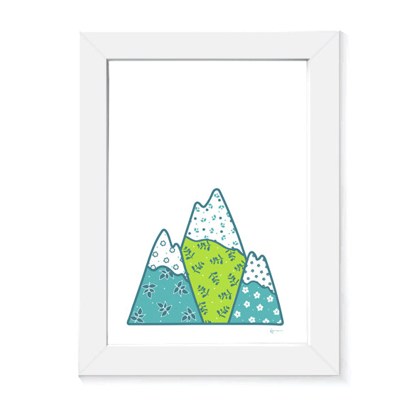 Mountains | Art Print | Whimsical Collection