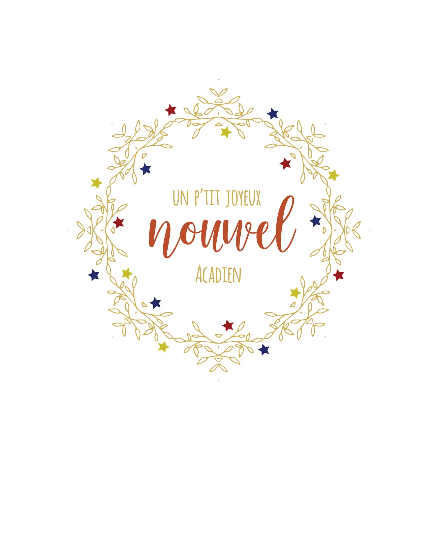 An Acadien / Acadian Merry Christmas.