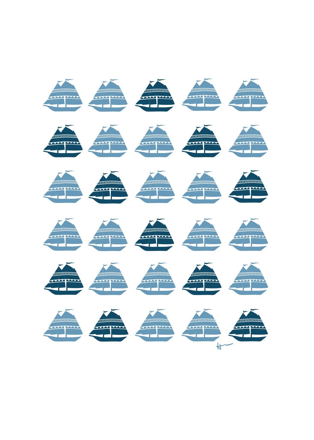 SCHOONERS & THE ATLANTIC BREEZE - 1 | Art Print
