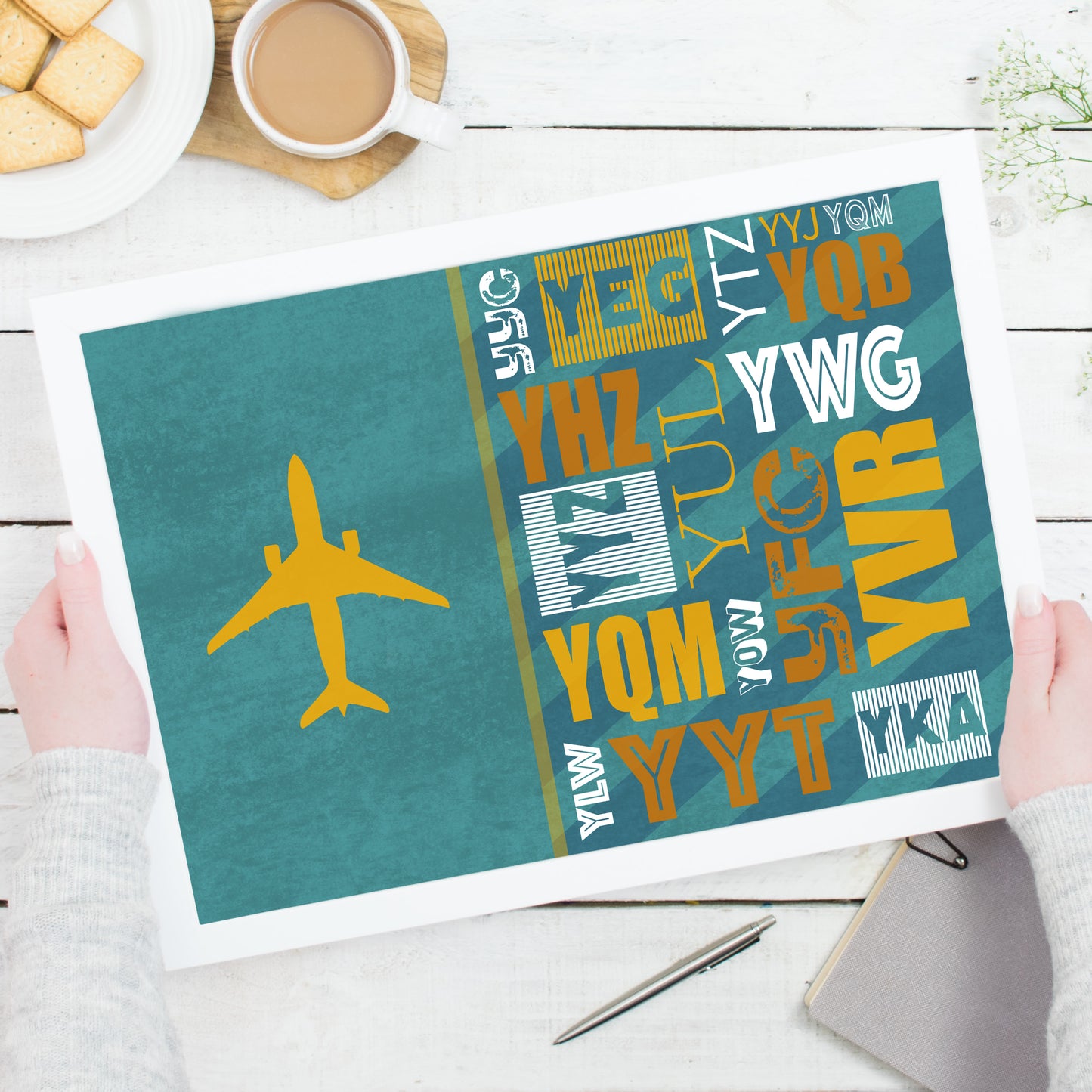 Canadian Airport Codes | Art Print | Troposphere Collection