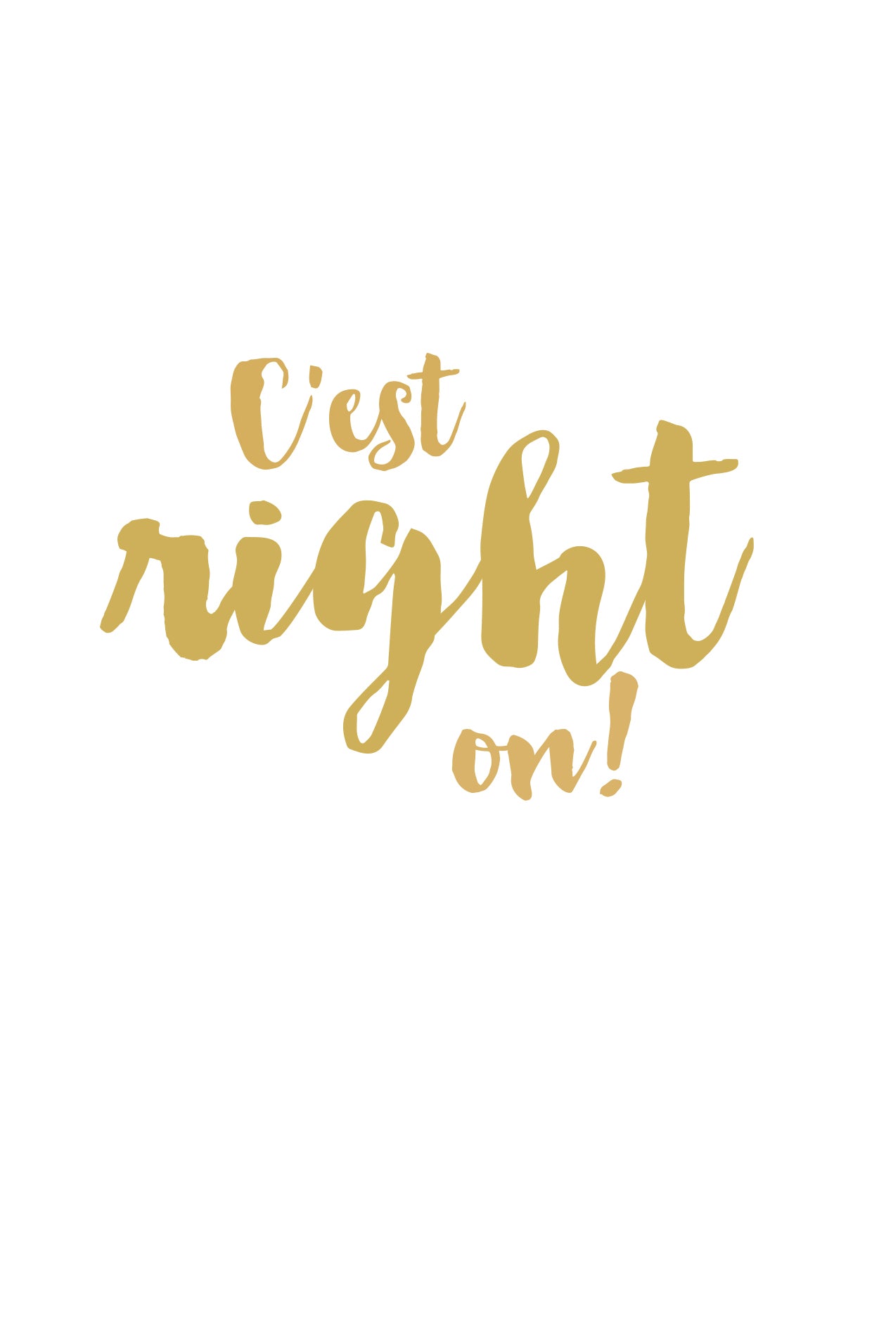 A simple Acadian french saying.
