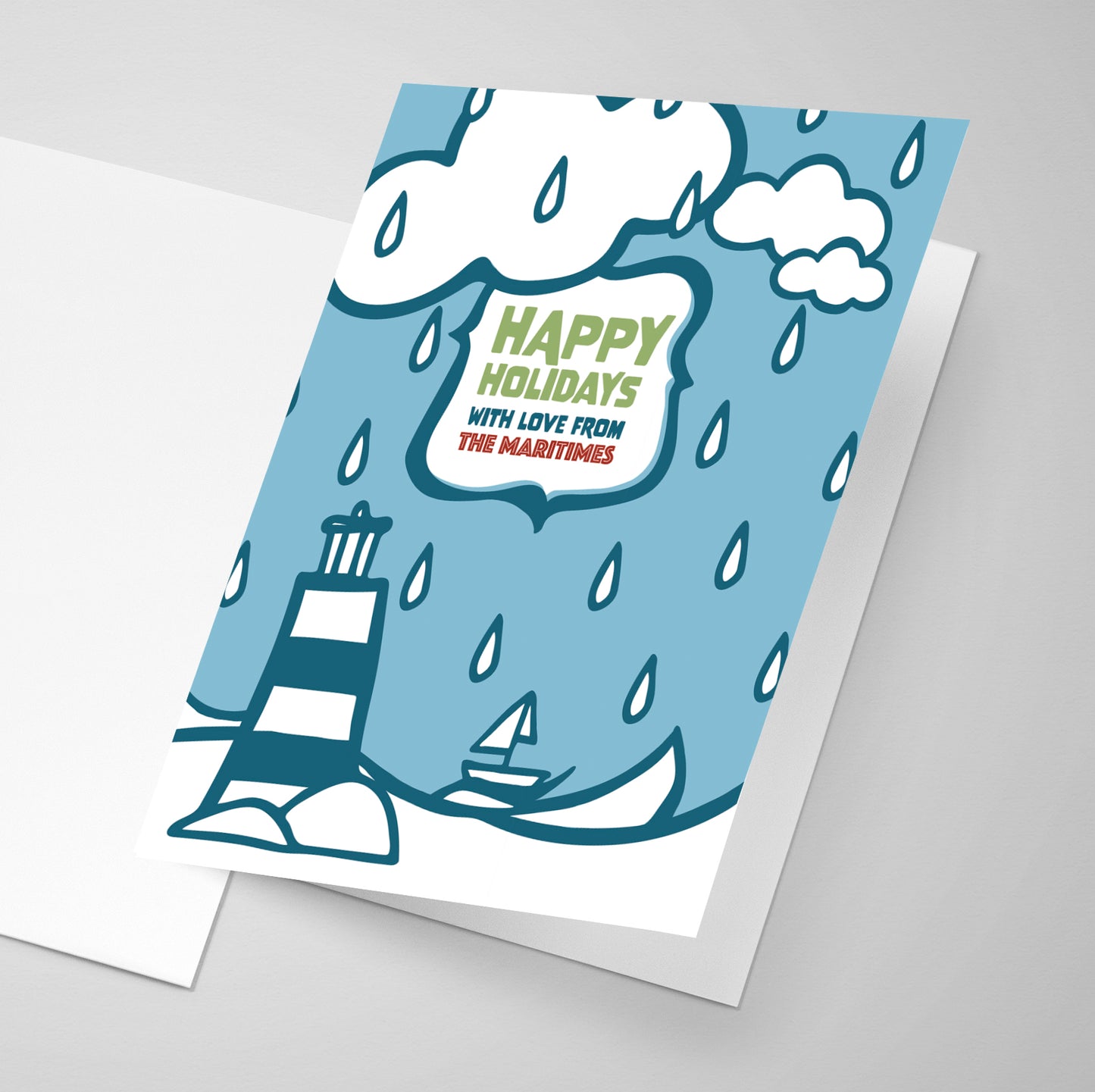 Happy Holidays With Love from The Maritimes | English Greeting Card