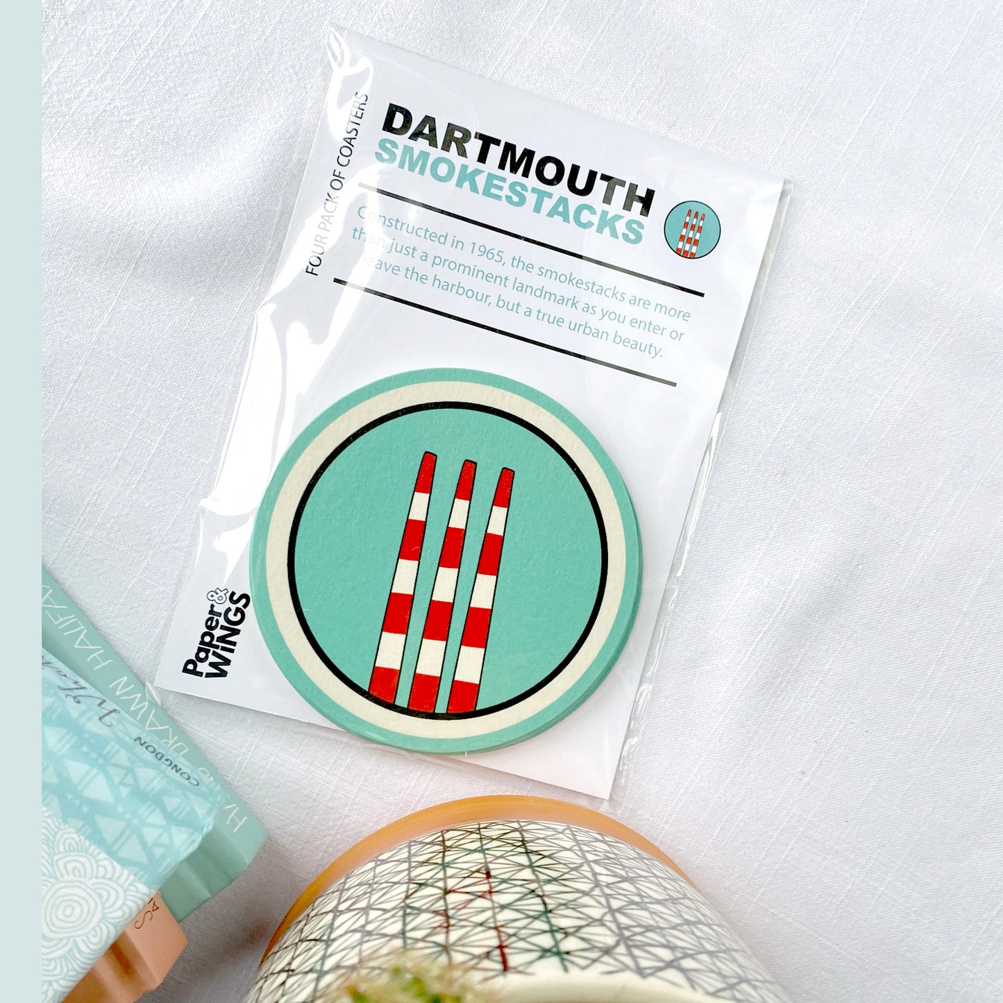 Dartmouth Smokestacks | Four Pack of Coasters