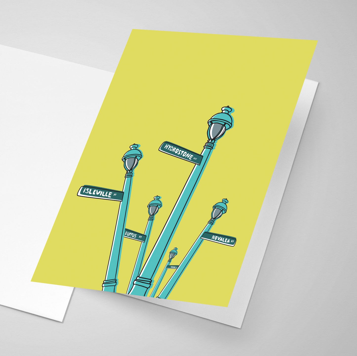 The Hydrostone Lamp Post| Salt Air Collection | Greeting Card