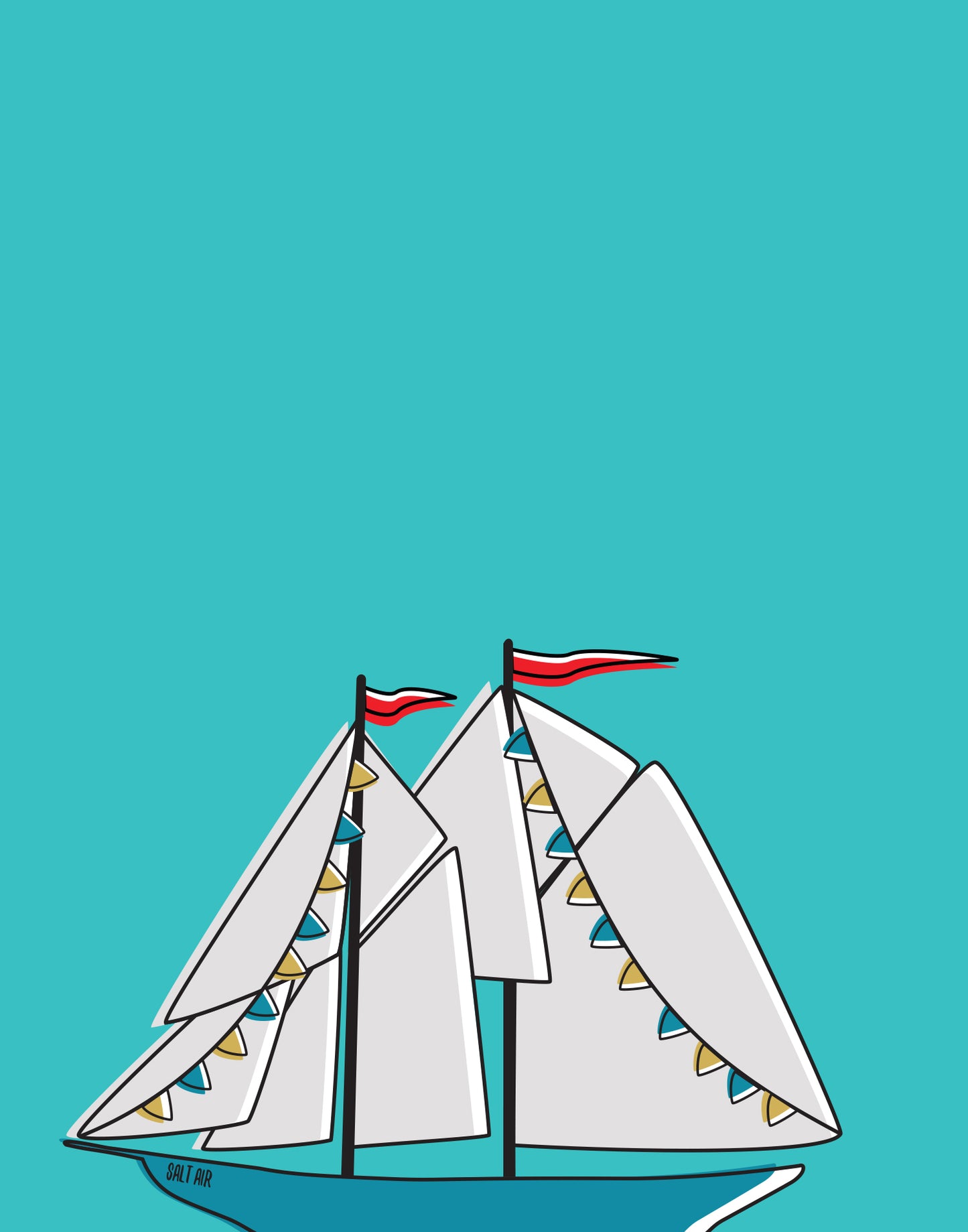 The Schooner | Art Print