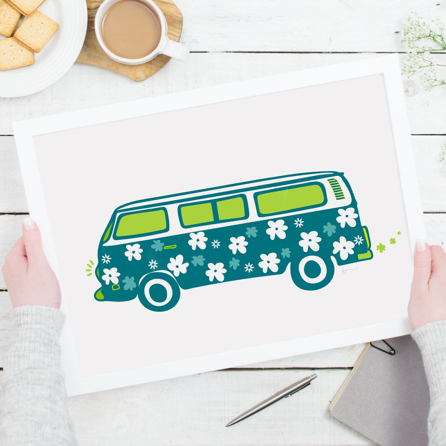 VW Van | Art Print | Whimsical Collection