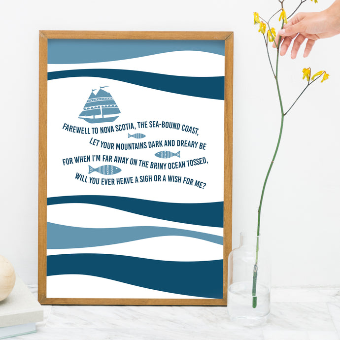 FAREWELL TO NOVA SCOTIA  | Art Print