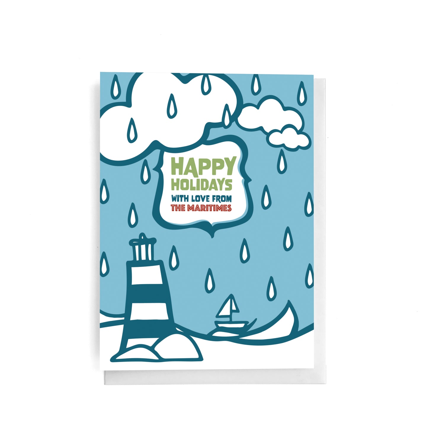 Happy Holidays With Love from The Maritimes | English Greeting Card