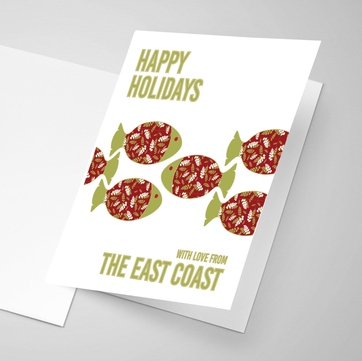 Happy Holidays from the East Coast | B - Greeting Card