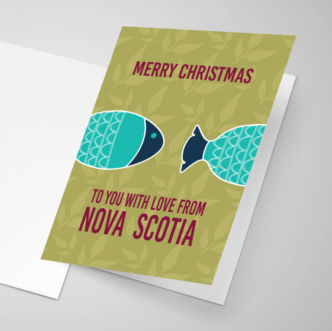 Merry Christmas to you with love from Nova Scotia | Greeting Card
