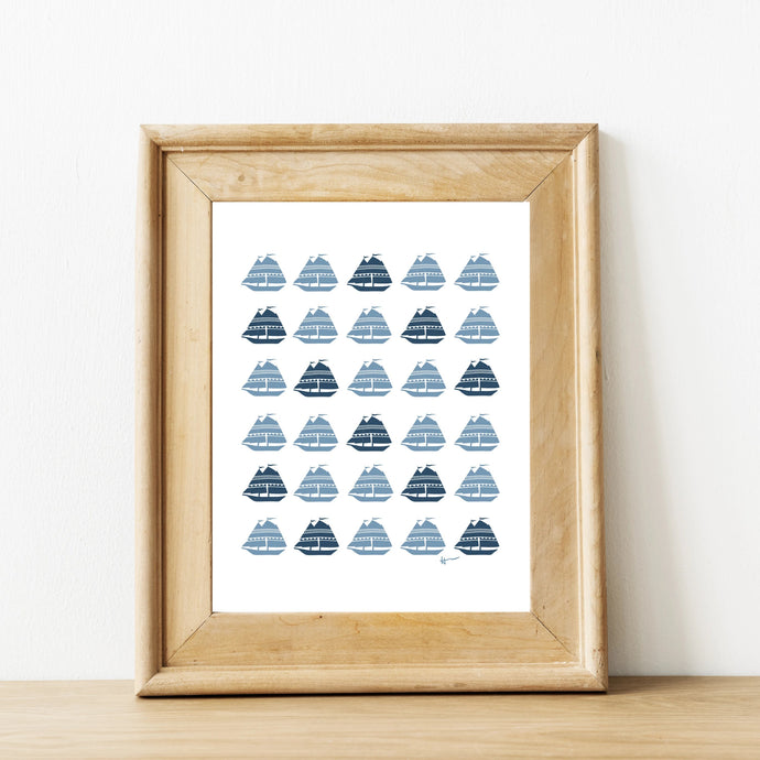 SCHOONERS & THE ATLANTIC BREEZE - 1 | Art Print