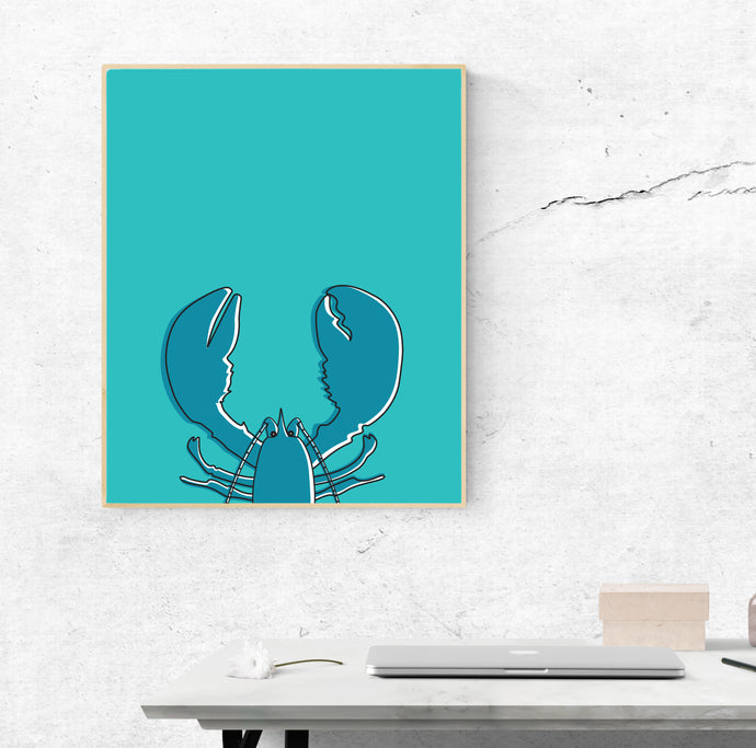 Blue Lobster  | Art Print