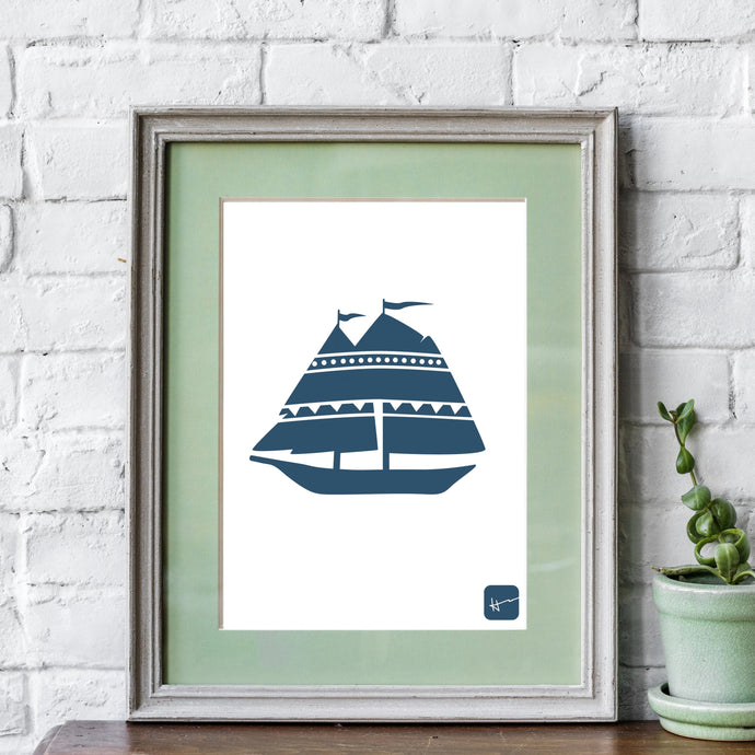 SCHOONERS & THE ATLANTIC BREEZE | Art Print