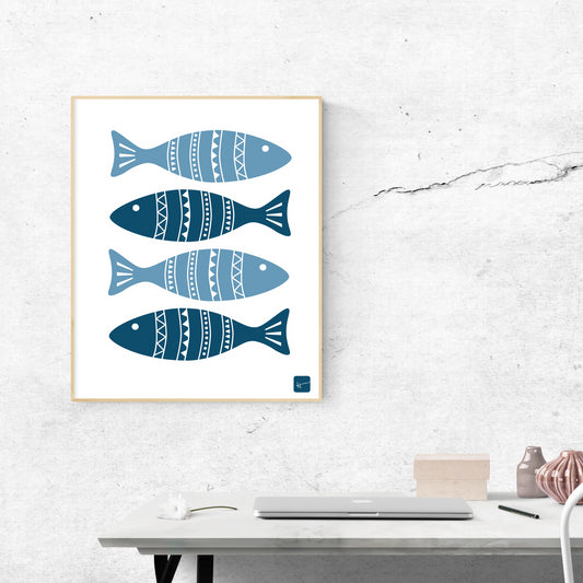 BIG FISH & SALT WATER ESCAPADES  | Art Print