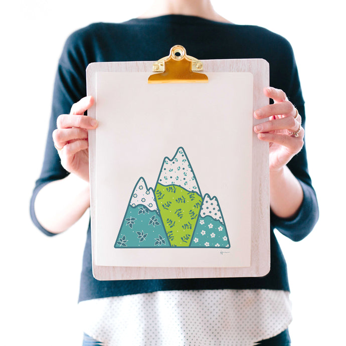 Mountains  | Art Print | Whimsical Collection
