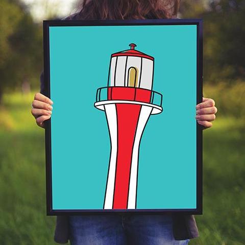 Cape Forchu Lighthouse  | Art Print